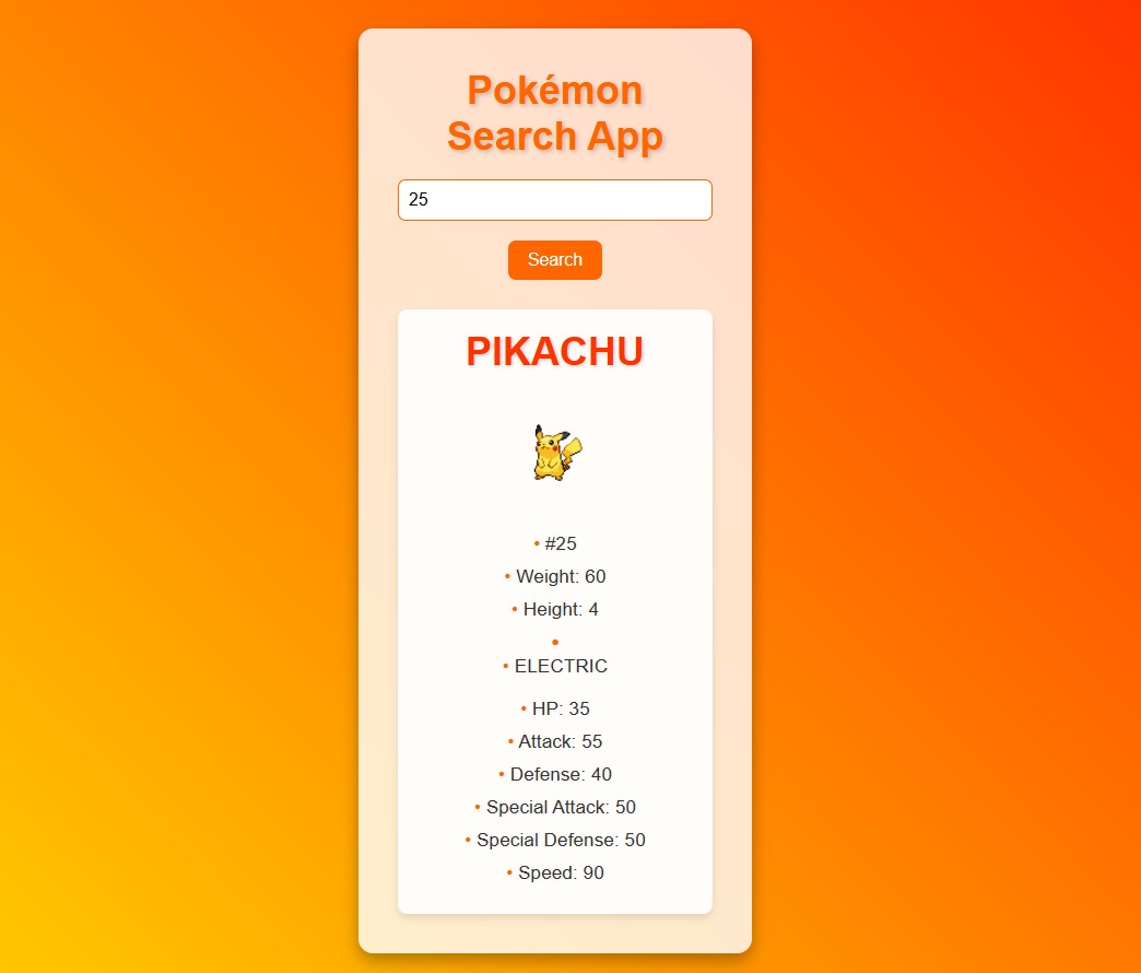Pokemon Search App